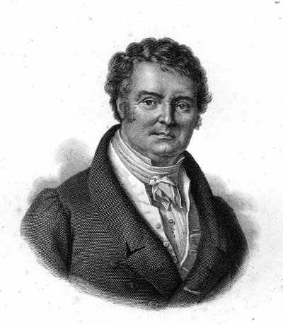 फ्रांस्वा ब्रौसाई का पोर्ट्रेट (1772 - 1838), पेरिस में मेडिसिन फैकल्टी में प्रोफेसर, 19वीं सदी का उत्कीर्णन द्वारा अज्ञात कलाकार