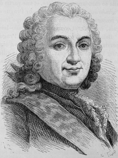 फ्रांकोइस डी चेवर्ट का पोर्ट्रेट (1695 - 1769)। एच. मार्टिन द्वारा "हिस्टोइरे डी फ्रांस" में 19वीं शताब्दी के अंत का उत्कीर्णन। द्वारा अज्ञात कलाकार