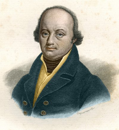 फ्रांज-जोसेफ गैल (फ्रांज जोसेफ) (1758 - 1828) का पोर्ट्रेट, जर्मन डॉक्टर, 19वीं शताब्दी का उत्कीर्णन द्वारा अज्ञात कलाकार