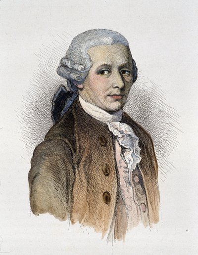 फ्रांज जोसेफ हेडन (1732-1809) संगीतकार का पोर्ट्रेट।- उत्कीर्णन द्वारा अज्ञात कलाकार