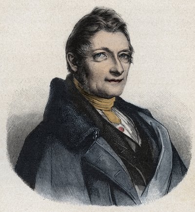 फ्रांज ज़ेवर गैबेल्सबर्गर का पोर्ट्रेट (1789-1849) अंग्रेजी आविष्कारक द्वारा अज्ञात कलाकार
