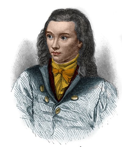 फ़्रेडरिक वॉन हार्डेनबर्ग का पोर्ट्रेट, डिट नोवालिस (1772-1801), रोमांटिक आंदोलन के जर्मन कवि। द्वारा अज्ञात कलाकार