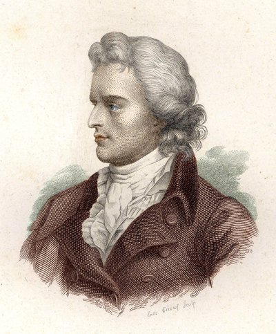 फ्रेडरिक वॉन शिलर का पोर्ट्रेट (1759-1805) द्वारा अज्ञात कलाकार