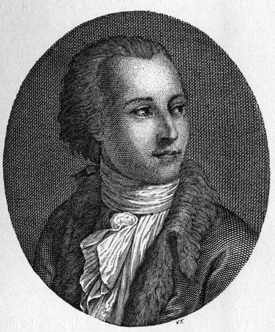 गेटानो फिलांगेरी का पोर्ट्रेट (1752-1788)। इतालवी न्यायविद और शिक्षाशास्त्री द्वारा अज्ञात कलाकार