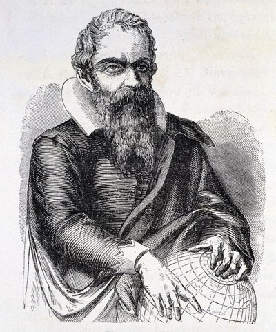 गैलीलियो गैलीली का चित्र गैलीलियो (1564 - 1642) का चित्र, 19वीं शताब्दी का उत्कीर्णन। द्वारा अज्ञात कलाकार