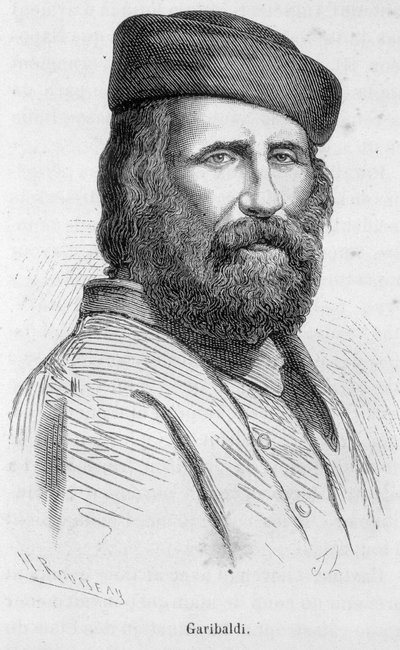 गैरीबाल्डी का पोर्ट्रेट (1807 - 1882) द्वारा अज्ञात कलाकार