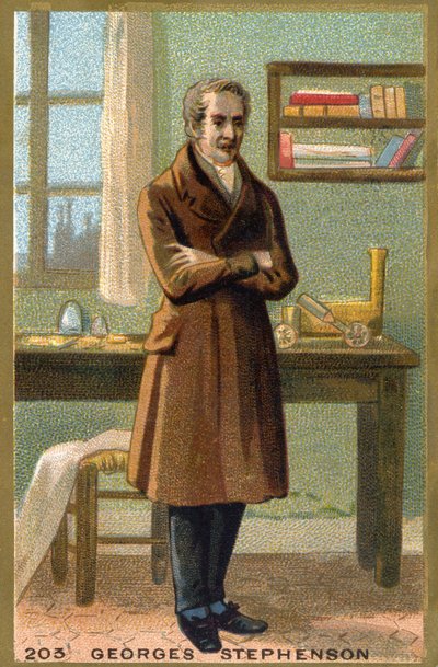 जॉर्ज स्टीफेंसन का पोर्ट्रेट (1781-1848), ब्रिटिश इंजीनियर। द्वारा अज्ञात कलाकार