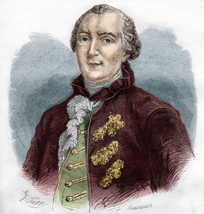जॉर्जेस लुई बफन (1707-1788) का पोर्ट्रेट, फ्रांसीसी प्रकृतिवादी और लेखक। द्वारा अज्ञात कलाकार