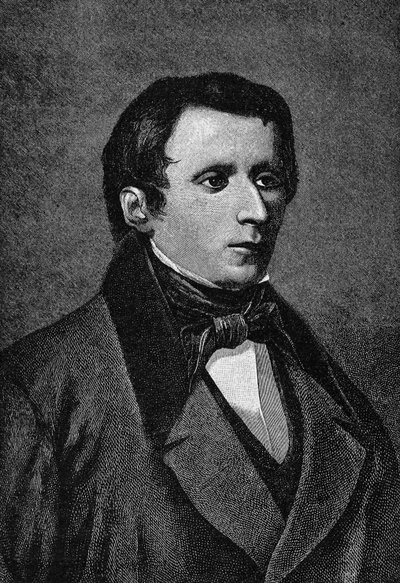 जियाकोमो तेंदुए का पोर्ट्रेट (1798-1837), इतालवी लेखक। द्वारा अज्ञात कलाकार