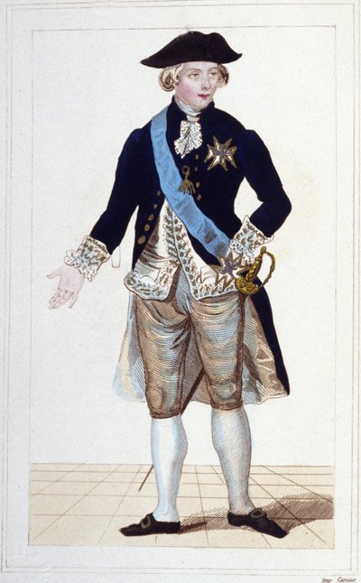 गिल्बर्ट मोटियर का पोर्ट्रेट, मार्क्विस डे ला फेयेट (1757-1834)। द्वारा अज्ञात कलाकार
