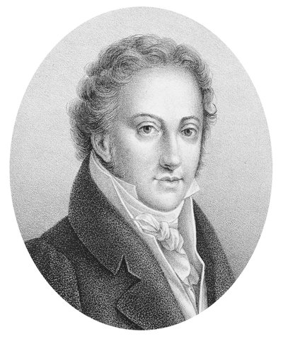 Gioacchino Rossini (1792-1868) इतालवी संगीतकार का पोर्ट्रेट। द्वारा अज्ञात कलाकार