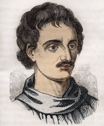 जिओर्डानो ब्रूनो (1548-1600) का पोर्ट्रेट इतालवी डोमिनिकन तपस्वी, दार्शनिक, गणितज्ञ, कवि और ज्योतिषी। द्वारा अज्ञात कलाकार