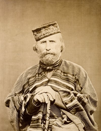 ग्यूसेप गैरीबाल्डी का पोर्ट्रेट (1807-1882) 1865 द्वारा अज्ञात कलाकार