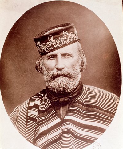 ग्यूसेप गैरीबाल्डी का पोर्ट्रेट (1807-1882) फोटोग्राफी। 19 वी सदी। मिलान, निजी संग्रह द्वारा अज्ञात कलाकार