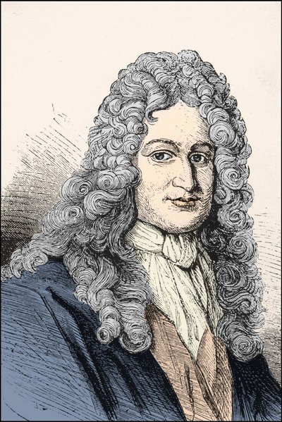 गॉटफ्राइड विल्हेम लाइबनिज (1646-1716), जर्मन दार्शनिक का पोर्ट्रेट। द्वारा अज्ञात कलाकार