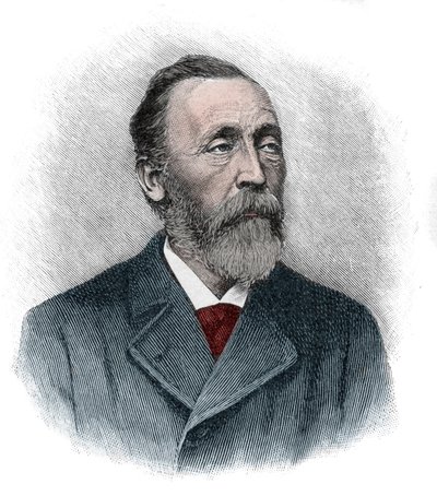 हेनरिक वॉन स्टीफ़न का पोर्ट्रेट (1831-1897) जर्मन साम्राज्य के लिए एक सामान्य पोस्ट डायरेक्टर जिन्होंने जर्मन डाक सेवा को पुनर्गठित किया द्वारा अज्ञात कलाकार