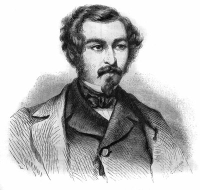 हेनरी डी रुओल्ज़ (1811-1887), फ्रांसीसी रसायनज्ञ का पोर्ट्रेट। द्वारा अज्ञात कलाकार