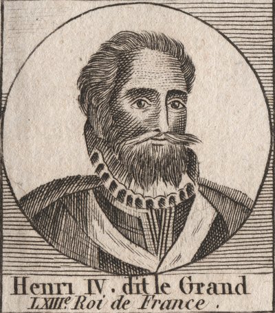 हेनरी IV का पोर्ट्रेट (1553-1610) फ्रांस के राजा - हेनरी IV का पोर्ट्रेट (1553-1610) फ्रांस के राजा - चार्ल्स कॉन्स्टेंट ले टेलर 1821 द्वारा "इंस्ट्रक्शन सुर ल हिस्टोइरे डी फ्रांस" से उत्कीर्णन द्वारा अज्ञात कलाकार