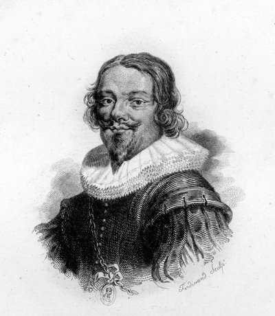जैक्स कैलोट का पोर्ट्रेट (1592 - 1635), फ्रांसीसी उत्कीर्णक और कार्टूनिस्ट, 19वीं शताब्दी का उत्कीर्णन द्वारा अज्ञात कलाकार
