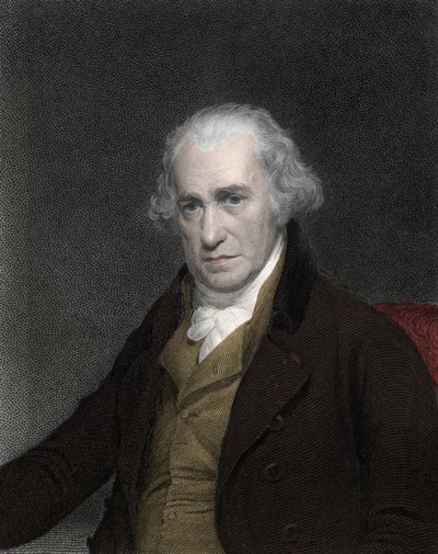 जेम्स वाट (1736-1819), स्कॉटिश आविष्कारक और मैकेनिक का पोर्ट्रेट - जेम्स वाट, स्कॉटिश इंजीनियर द्वारा अज्ञात कलाकार