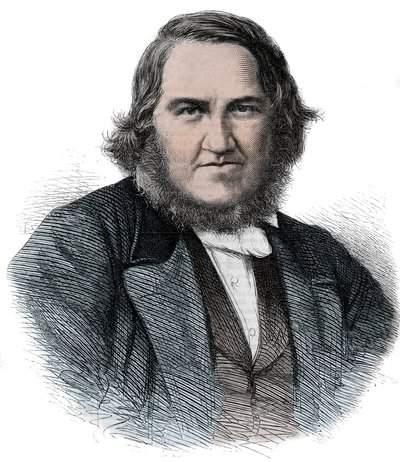 जेम्स यंग सिम्पसन का पोर्ट्रेट (1811-1870) स्कॉटिश प्रसूति रोग विशेषज्ञ - सर जेम्स यंग सिम्पसन द्वारा अज्ञात कलाकार