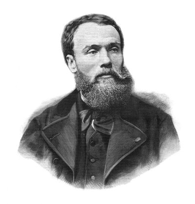 जीन-पॉल (जीन पॉल) लॉरेन्स (1838-1921) का पोर्ट्रेट फ्रांसीसी चित्रकार और मूर्तिकार - 1891 की नक्काशी द्वारा अज्ञात कलाकार