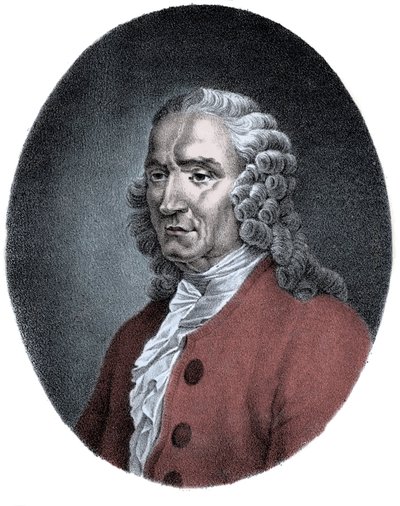 जीन-फिलिप (जीन फिलिप) रमेउ (1683-1764), फ्रांसीसी संगीतकार का पोर्ट्रेट। द्वारा अज्ञात कलाकार