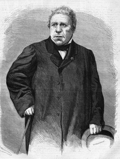 जीन अगस्टे डोमिनिक इंग्रेस का पोर्ट्रेट (1780-1867)। फ्रेंच चित्रकार। द्वारा अज्ञात कलाकार