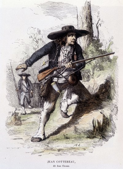 1793 में लोअर मेन में विद्रोह के नेता, जीन कोटेरेउ का चित्र, जीन चौआन (1757-1794) - उत्कीर्णन द्वारा अज्ञात कलाकार