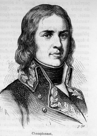 जीन एटिने चैंपियन का पोर्ट्रेट (1762-1800), फ्रांसीसी जनरल, उन्होंने क्रांति के अभियानों में भाग लिया। द्वारा अज्ञात कलाकार