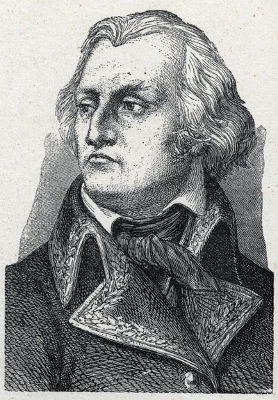 जीन फ्रेंकोइस (जीन-फ्रेंकोइस) बेरुयर (1737-1804) फ्रांसीसी क्रांति के फ्रांसीसी जनरल का पोर्ट्रेट। द्वारा अज्ञात कलाकार