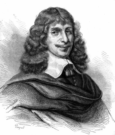जीन फ्रेंकोइस सरसिन का पोर्ट्रेट (सरराज़िन, सरज़िन) (1614 -1654), फ्रांसीसी लेखक। 1870 से उत्कीर्णन। द्वारा अज्ञात कलाकार