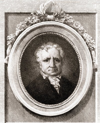 जीन होनोरे फ्रैगनार्ड का पोर्ट्रेट, फ्रांसीसी चित्रकार (1732 - 1806)। द्वारा अज्ञात कलाकार