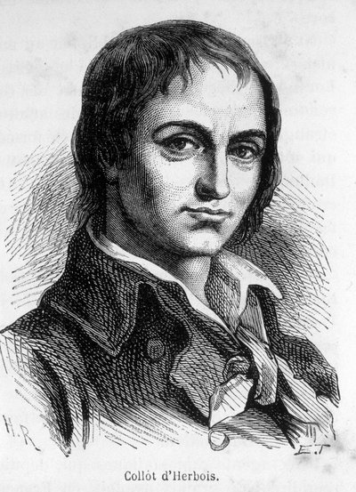 जीन मैरी कोलॉट डी'हर्बोइस (1750-1796) का पोर्ट्रेट, फ्रांसीसी राजनीतिज्ञ। द्वारा अज्ञात कलाकार