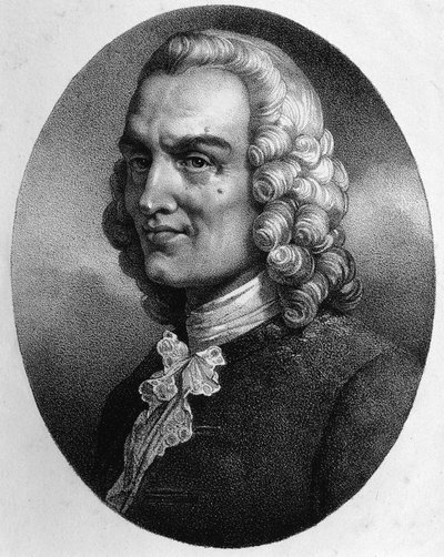 जीन फिलिप का पोर्ट्रेट (जीन-फिलिप) रमेउ (1683-1764) द्वारा अज्ञात कलाकार
