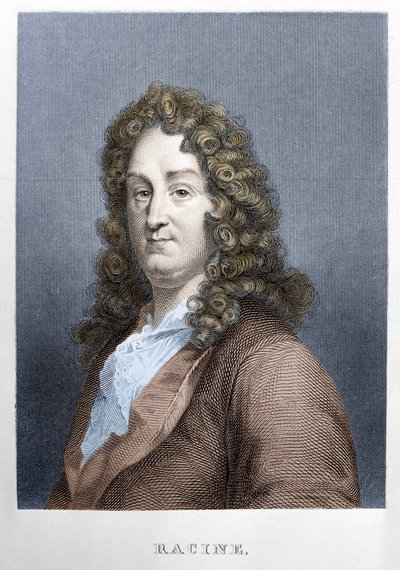 जीन रैसीन का पोर्ट्रेट (1639 - 1699), फ्रांसीसी नाटककार। द्वारा अज्ञात कलाकार
