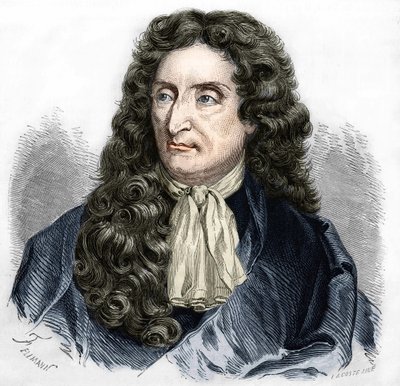जीन डे ला फोंटेन (1621-1695), फ्रांसीसी कवि का पोर्ट्रेट। द्वारा अज्ञात कलाकार