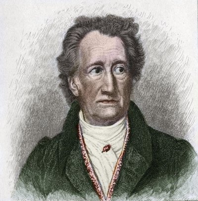 जोहान वोल्फगैंग गोएथे का पोर्ट्रेट (1749 - 1832), जर्मन लेखक द्वारा अज्ञात कलाकार