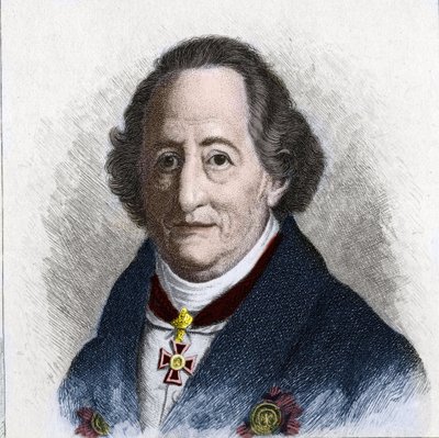 जोहान वोल्फगैंग गोएथे का पोर्ट्रेट (1749 - 1832), जर्मन लेखक द्वारा अज्ञात कलाकार