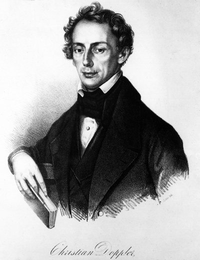 जोहान क्रिश्चियन डॉपलर (1803-1853) का पोर्ट्रेट। ऑस्ट्रियाई भौतिक विज्ञानी। द्वारा अज्ञात कलाकार