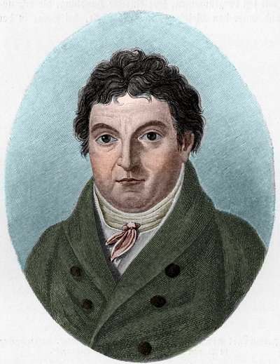 जोहान गॉटलिब फिचटे (1762-1814), जर्मन दार्शनिक का पोर्ट्रेट द्वारा अज्ञात कलाकार