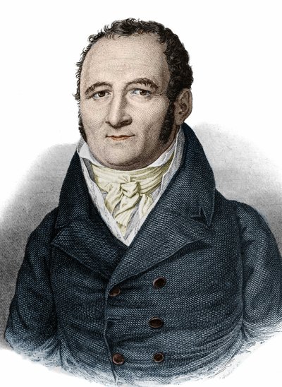 जोहान पीटर हेबेल का पोर्ट्रेट (1760-1826) जर्मन लेखक। द्वारा अज्ञात कलाकार