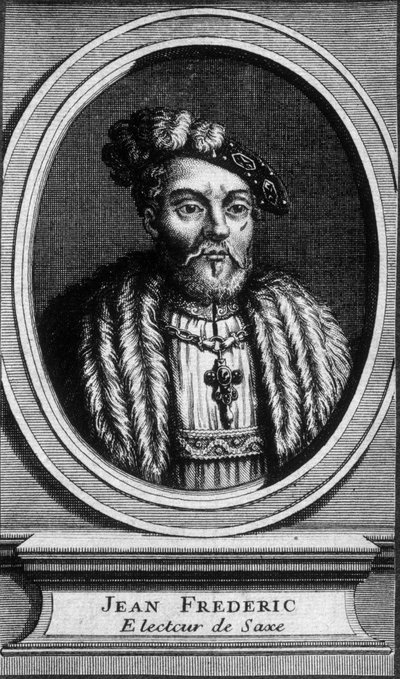 जॉन का पोर्ट्रेट - फ्रेडरिक, उदार, सैक्सोनी का निर्वाचक (1503 - 1554) - एन डी द्वारा अज्ञात कलाकार