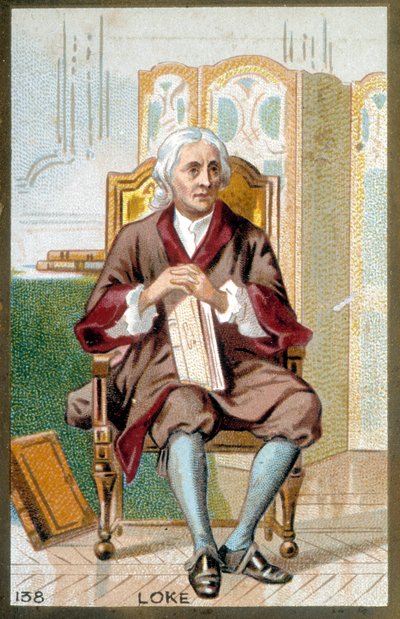 जॉन लोके का पोर्ट्रेट (1632-1704), अंग्रेजी दार्शनिक। 19वीं सदी की क्रोमोलिथोग्राफी। द्वारा अज्ञात कलाकार