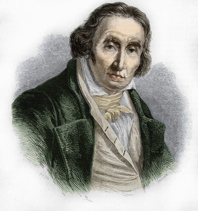 जोसेफ मैरी जैक्वार्ड (1752-1834) का पोर्ट्रेट, करघे के फ्रांसीसी मैकेनिक आविष्कारक। द्वारा अज्ञात कलाकार