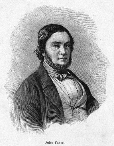 जूल्स फेवर का पोर्ट्रेट (1809 -1880), फ्रांसीसी राजनीतिज्ञ द्वारा अज्ञात कलाकार