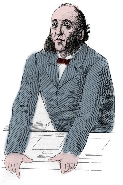 जूल्स फेरी का पोर्ट्रेट (1832-1893), फ्रांसीसी राजनीतिज्ञ। "" ले मोंडे इलस्ट्रे "" में उत्कीर्णन द्वारा अज्ञात कलाकार