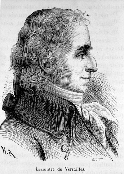 लॉरेंट लेकोइंट्रे का पोर्ट्रेट डिट लेकोइंट्रे डी वर्साय (1742-1805), फ्रांसीसी राजनीतिज्ञ। द्वारा अज्ञात कलाकार
