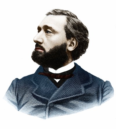 लियोन गैम्बेटा का पोर्ट्रेट (1838-1882), फ्रांसीसी राजनीतिज्ञ। द्वारा अज्ञात कलाकार