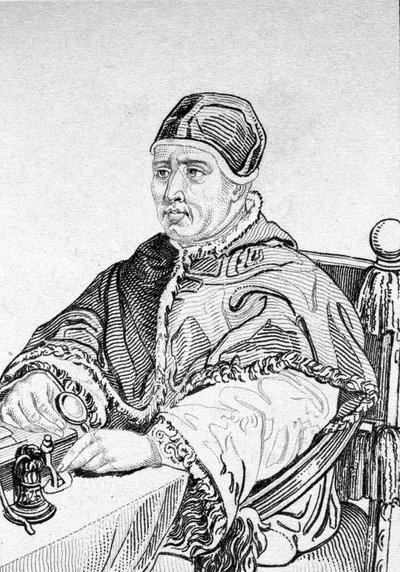 लियोन एक्स (जॉन ऑफ मेडिसी) (1475 - 1521), 215 वें पोप (1513 - 1521) का पोर्ट्रेट। द्वारा अज्ञात कलाकार